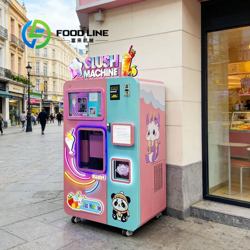 Slushie Machine Vending - 急速解凍スラッシー自動販売機マニュアル クイック解凍機能 長時間置きっぱなしの場合はタンク内の凍結残留物を除去