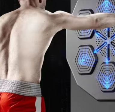 Boxing Machine Arcade - ホーム 大人向け大型壁掛けスマート電子アーケードゲーム トレーニング用 ボクシンググローブ付き ワンパンチミュージックボクシングマシン