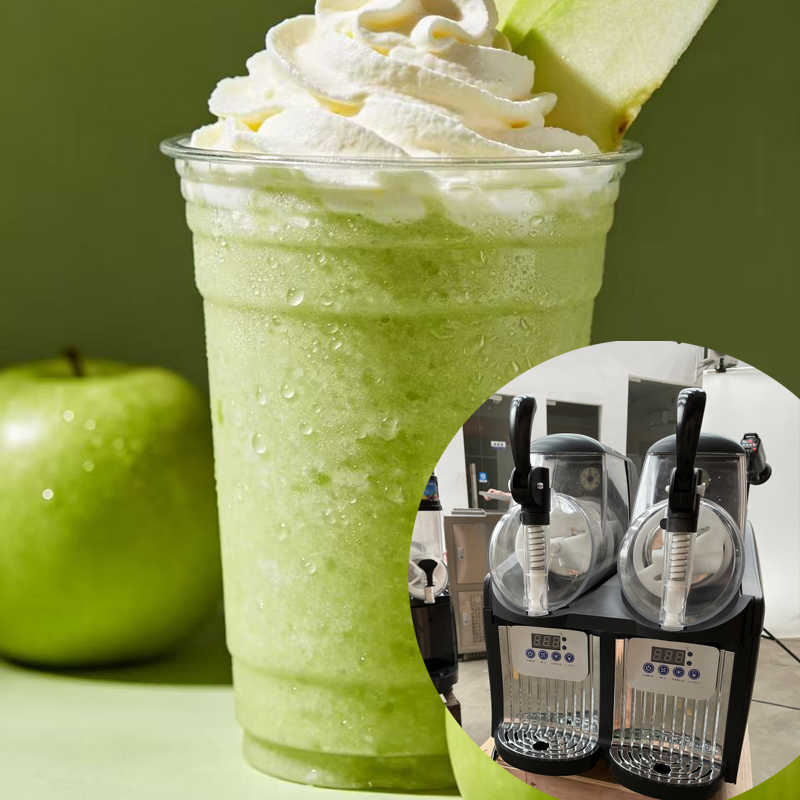 Slushie Machine Vending - 4L 2ジャー式業務用スラッシュマシン、スラッシュメーカー、フローズンドリンクディスペンサー、アイスジュース、スムージー、グラニータ自動販売機