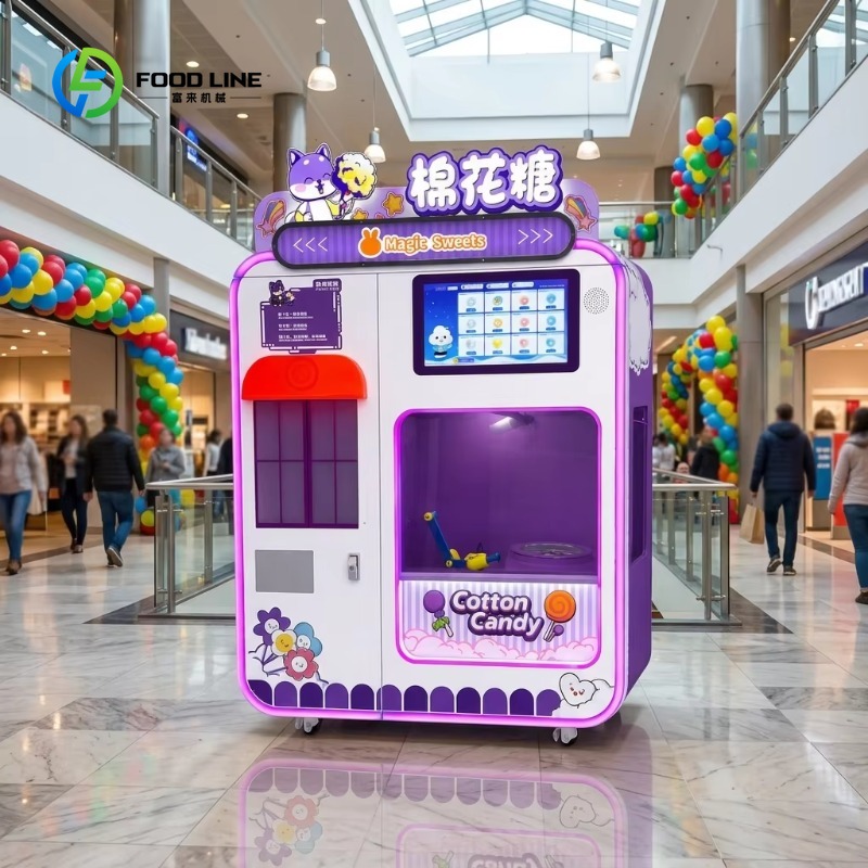 Candy Vending Machine - カスタマイズ可能な全自動スマート綿菓子自動販売機、業務用綿菓子機、タッチスクリーン