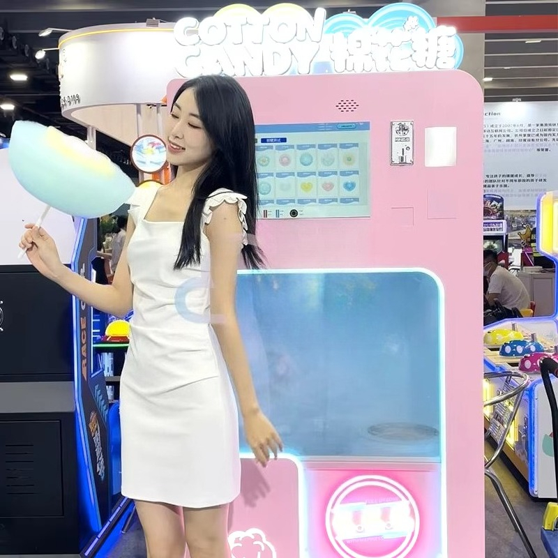 カスタマイズ可能なロボット設計全自動スマートマシュマロ綿菓子 - Candy Vending Machine のレビューと価格