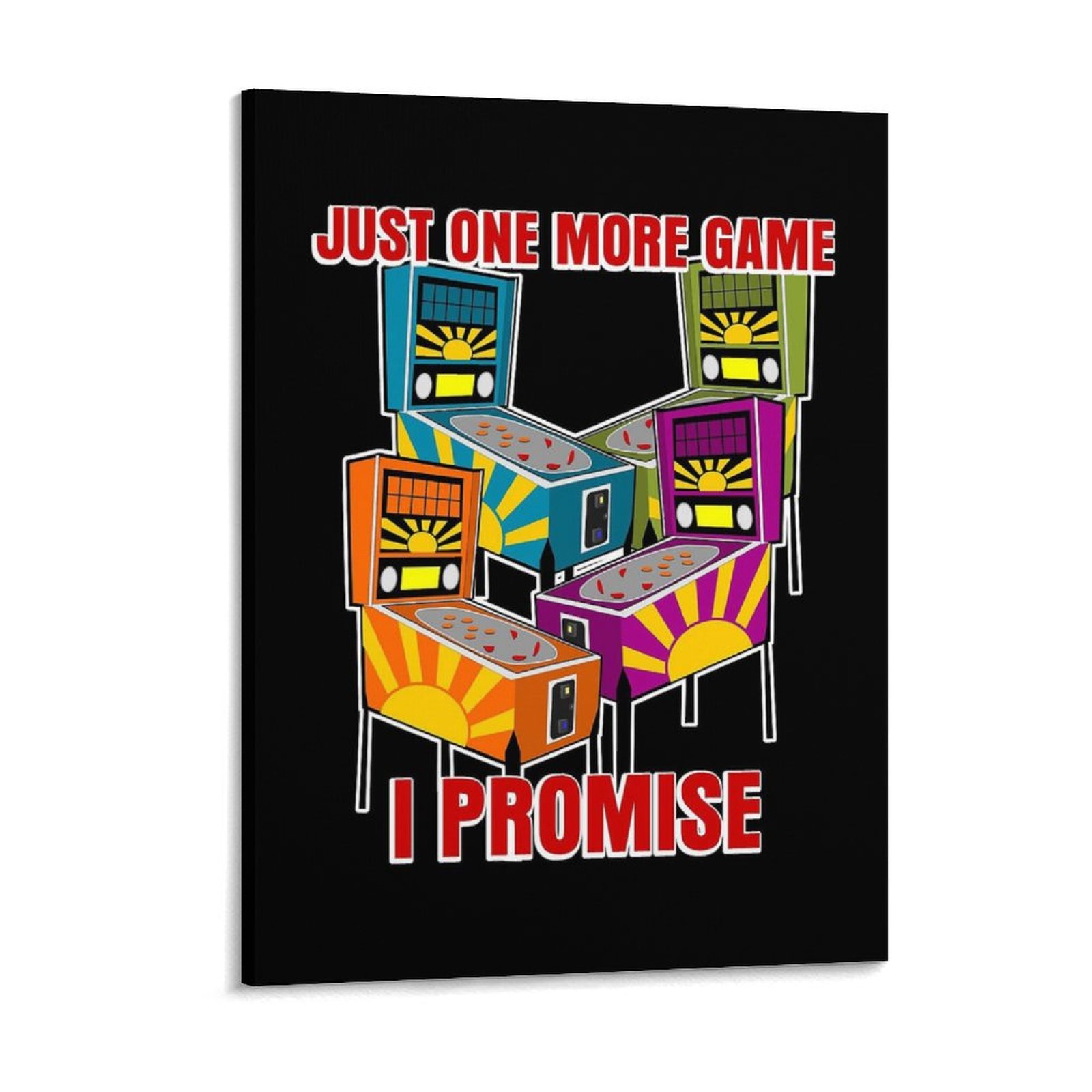 ピンボールマシンジョークピンボールキャンバス絵画壁壁画壁洞窟 - Pinball Machine のレビューと価格