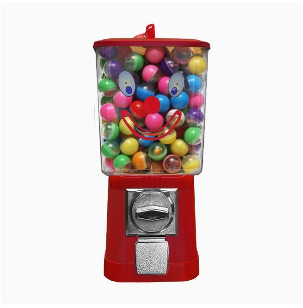 異なる国のコイン式店舗モールセルフサービスバブルボールガムボ - Candy Vending Machine のレビューと価格
