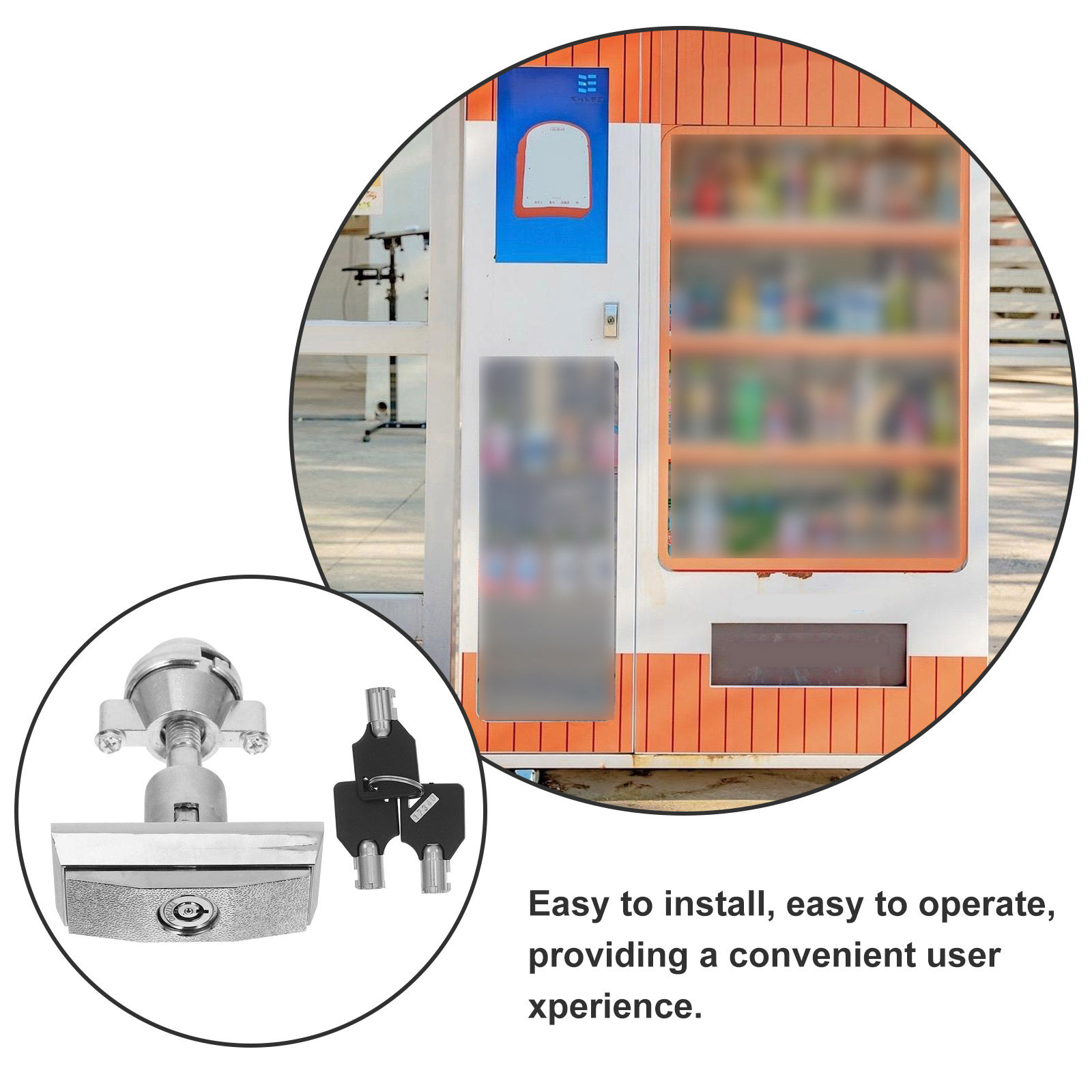 1セット、汎用型自動販売機用ロックコア、頑丈なT字型シリンダ - Candy Vending Machine のレビューと価格