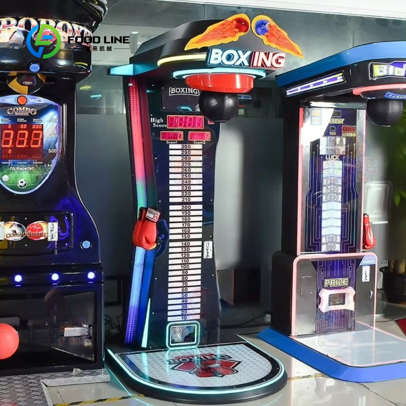 カスタマイズ可能なコイン式ボクシングビッグパンチゲームマシン - Boxing Machine Arcade のレビューと価格