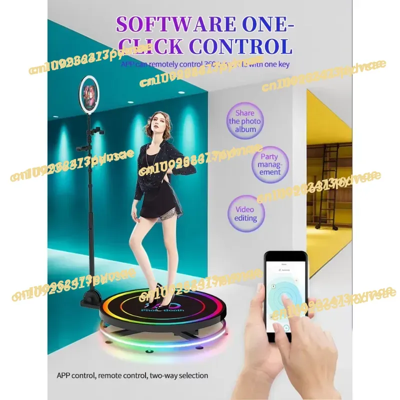 2025スマートマジック回転マシン自動顔認識フォトブース自撮 - Photo Booth Machine のレビューと価格