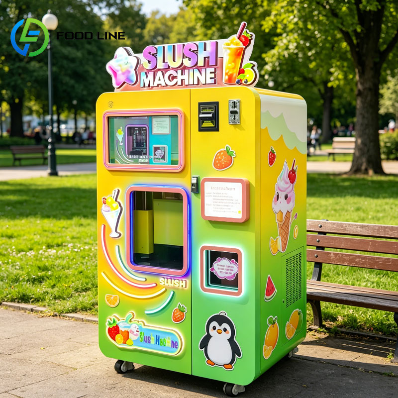 スラッシュ自動販売機、アイススラッシュマシン、自動冷凍ドリン - Slushie Machine Vending のレビューと価格